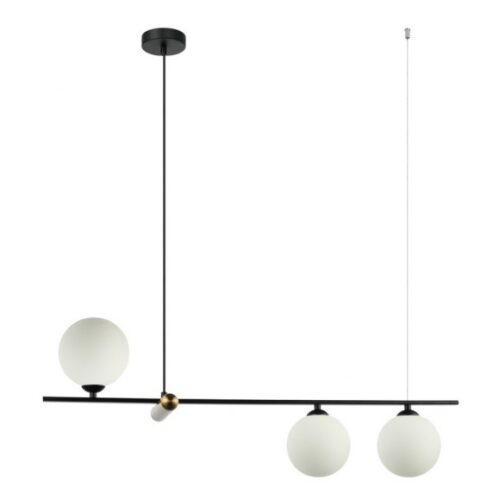Italux 5900644319009 Lustr | E27 | Bílá | Černá
