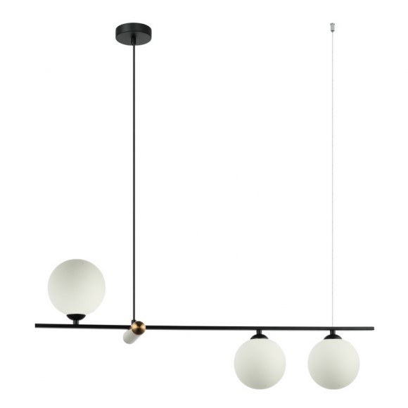 Italux 5900644319009 Lustr | E27 | Bílá | Černá