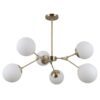 Italux 5900644319061 Lustr | E14 | Barevný kov | Bronz