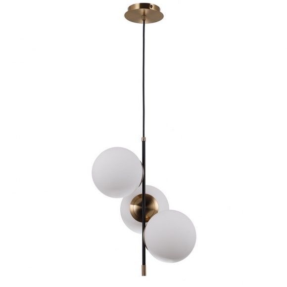 Italux 5900644319825 Lustr | E14 | Barevný kov | Bílá | Bronz | Černá