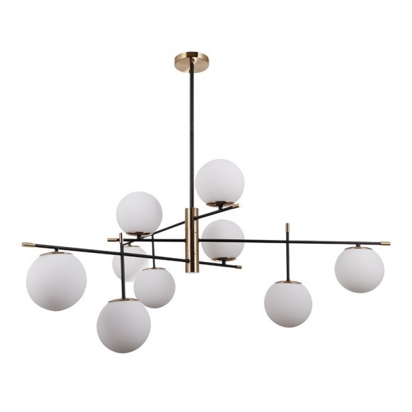 Italux 5900644430032 Lustr | E14 | Barevný kov | Bílá | Bronz | Černá