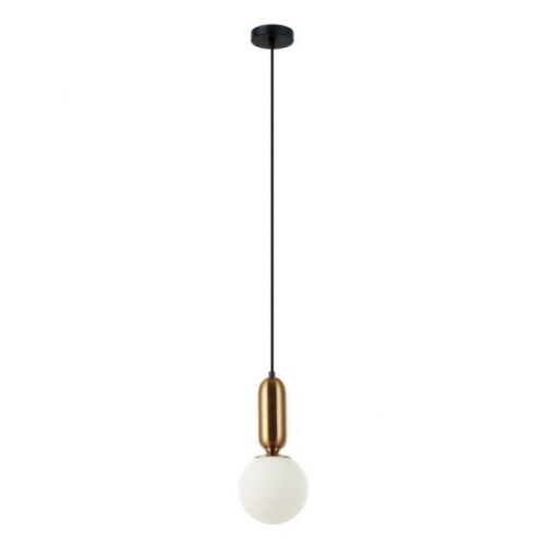 Italux 5900644430759 Lustr | E27 | Barevný kov | Bílá | Bronz | Černá
