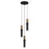 Italux 5900644430803 Lustr | GU10 | Barevný kov | Bronz | Černá