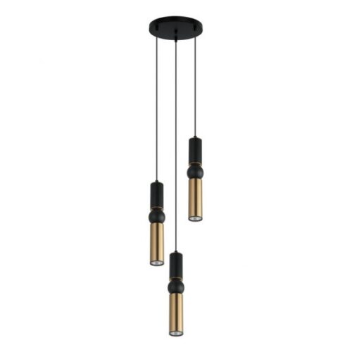 Italux 5900644430858 Lustr | GU10 | Barevný kov | Bronz | Černá