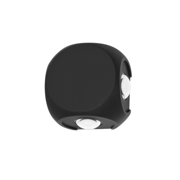 Italux 5900644431619 LED Nástěnné venkovní světlo | Přírodní bílá | Černá | 4W