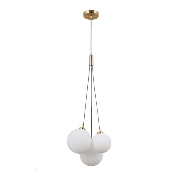 Italux 5900644431862 Lustr | G9 | Barevný kov | Bílá | Mosaz