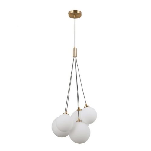 Italux 5900644431879 Lustr | G9 | Barevný kov | Bílá | Mosaz