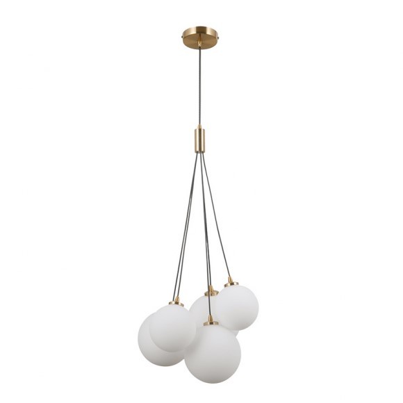 Italux 5900644431879 Lustr | G9 | Barevný kov | Bílá | Mosaz