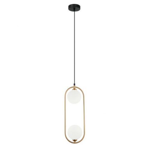 Italux 5900644432296 Lustr | G9 | Barevný kov | Bílá | Bronz
