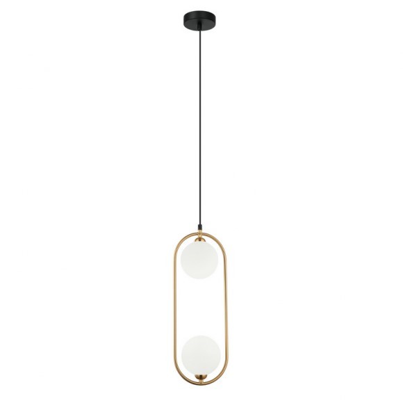 Italux 5900644432296 Lustr | G9 | Barevný kov | Bílá | Bronz