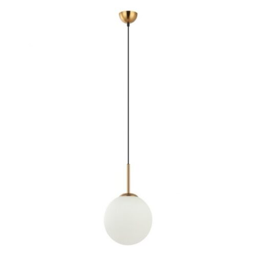 Italux 5900644432333 Lustr | E27 | Barevný kov | Bílá | Bronz