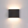 Italux 5902854530151 LED Nástěnné venkovní světlo | Teplá bílá | Černá | 6W