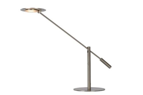 Lucide 19666/09/12 LED stolní lampička | Teplá bílá | Kov | Nerez | 9W