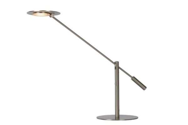 Lucide 19666/09/12 LED stolní lampička | Teplá bílá | Kov | Nerez | 9W