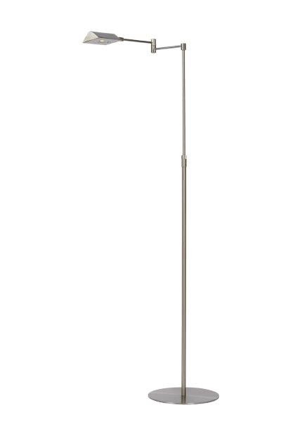 Lucide 19765/09/12 LED stojací lampa | Teplá bílá | Kov | Nerez | 9W