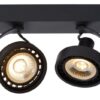 Lucide 22968/24/30 LED bodové svítidlo | Teplá bílá | Černá | 2x12W
