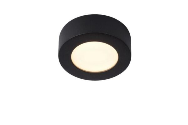 Lucide 28116/11/30 LED Koupelnové stropní svítidlo | Teplá bílá | Černá | 8W