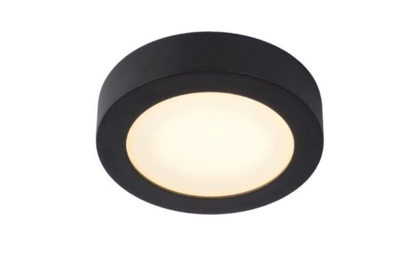 Lucide 28116/18/30 LED Koupelnové stropní svítidlo | Teplá bílá | Černá | 11W | 1