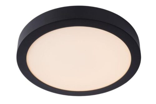 Lucide 28116/30/30 LED Koupelnové stropní svítidlo | Teplá bílá | Černá | 30W