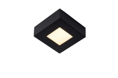 Lucide 28117/11/30 LED Koupelnové stropní svítidlo | Teplá bílá | Černá | 8W