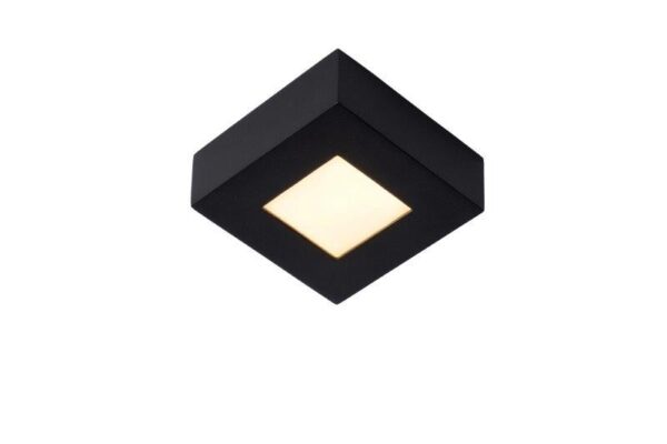 Lucide 28117/11/30 LED Koupelnové stropní svítidlo | Teplá bílá | Černá | 8W