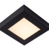 Lucide 28117/17/30 LED Koupelnové stropní svítidlo | Teplá bílá | Černá | 15W