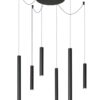 Lucide 74403/06/30 LED stropní svítidlo | Teplá bílá | Černá | 6x4W
