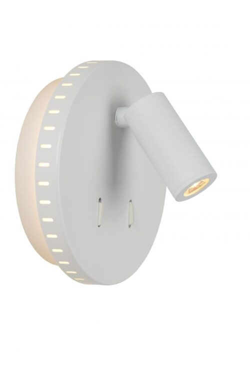 Lucide 79201/09/31 LED Nástěnní svítidlo s vypínačem | Teplá bílá | Bílá | 6W