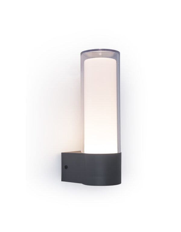 Lutec 5000501118 Dropa LED Nástěnné venkovní světlo | RGB | Variabilní | 9W | Šedá | 1