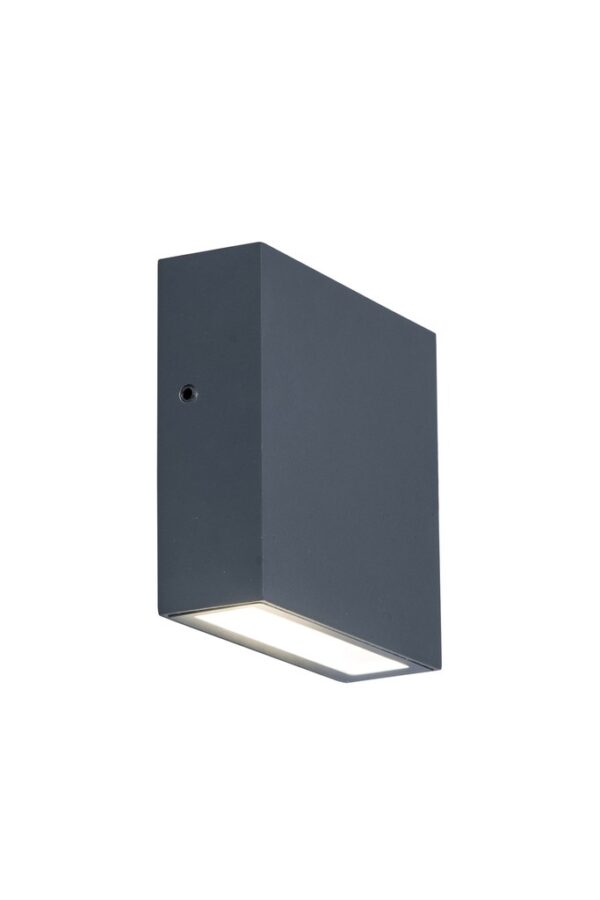 Lutec 5104001118 Gemini LED Nástěnné venkovní světlo | Neutrální bílá | Šedá | 9,5W | 4000 K
