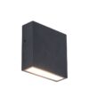 Lutec 5104002012 Gemini LED Nástěnné venkovní světlo | Teplá bílá | Černá | 9,5W | 3000 K