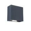 Lutec 5104005118 Gemini LED Nástěnné venkovní světlo | Přírodní bílá | Šedá | 10W