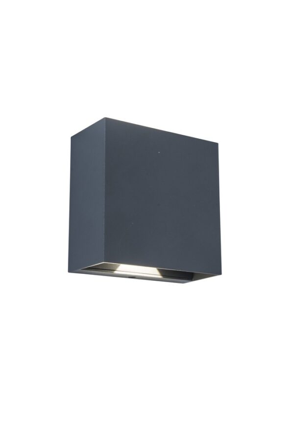 Lutec 5104005118 Gemini LED Nástěnné venkovní světlo | Přírodní bílá | Šedá | 10W