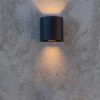 Lutec 5104006012 Gemini Beams LED Nástěnné venkovní světlo | Teplá bílá | Černá | 10W