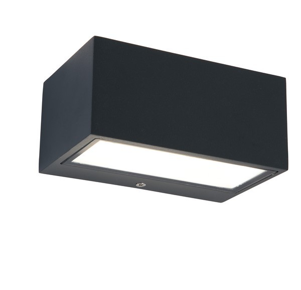 Lutec 5189102118 Gemini LED Nástěnné venkovní světlo | Přírodní bílá | Šedá | 11W