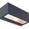Lutec 5189120118 Gemini LED Nástěnné venkovní světlo | RGB | Variabilní | 13W | Šedá