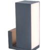 Lutec 5193810118 Cuba LED Nástěnné venkovní světlo | Variabilní | 14W | Šedá | 2700 - 6500 K