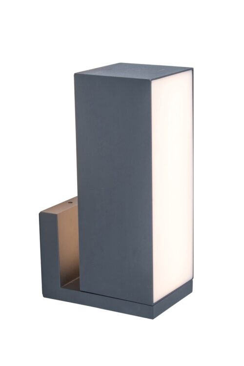 Lutec 5193810118 Cuba LED Nástěnné venkovní světlo | Variabilní | 14W | Šedá | 2700 - 6500 K