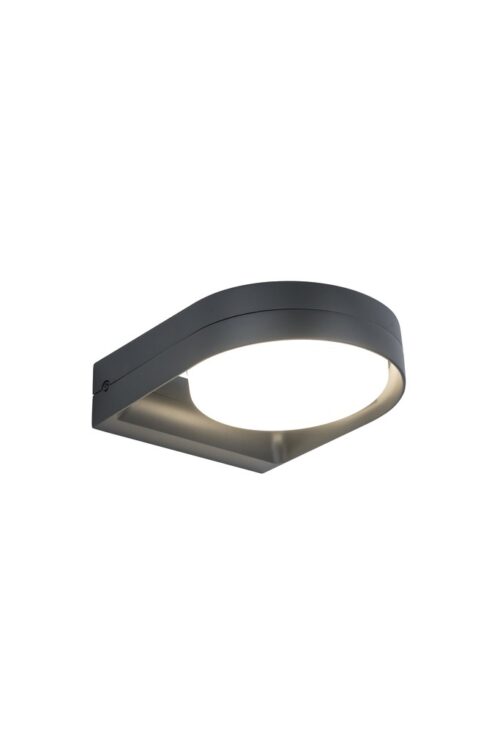 Lutec 5196301118 Fele LED Nástěnné venkovní světlo | Teplá bílá | Šedá | 13,5W | 3000 K