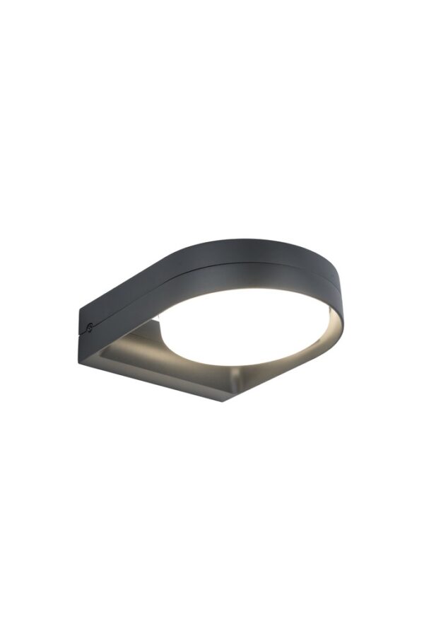 Lutec 5196301118 Fele LED Nástěnné venkovní světlo | Teplá bílá | Šedá | 13,5W | 3000 K