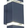 Lutec 5605013118 Focus LED Nástěnné venkovní světlo | Přírodní bílá | Šedá | 8W