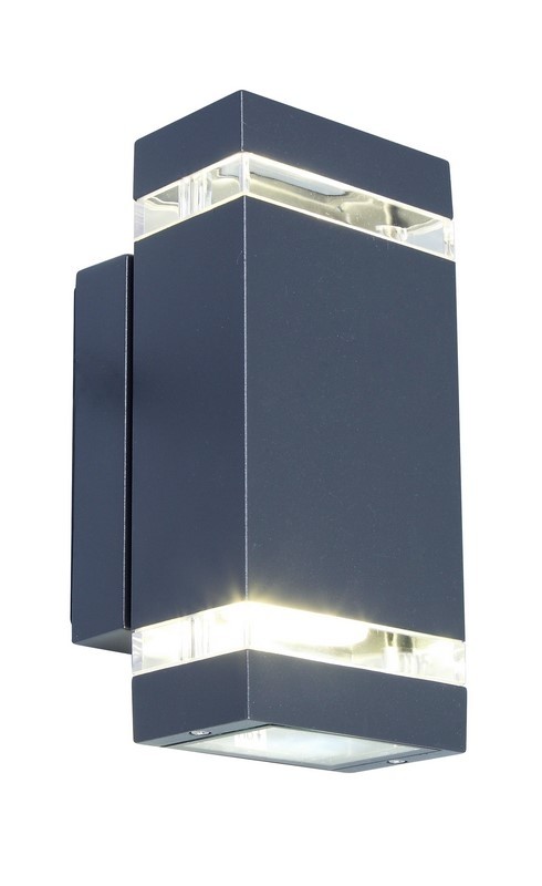 Lutec 5605013118 Focus LED Nástěnné venkovní světlo | Přírodní bílá | Šedá | 8W