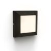 Lutec 6402105012 Helena LED Nástěnné venkovní světlo | Teplá bílá | Černá | 4,5W