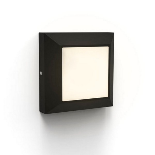 Lutec 6402105012 Helena LED Nástěnné venkovní světlo | Teplá bílá | Černá | 4,5W