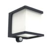 Lutec 6940101125 Doblo LED Nástěnné venkovní světlo | Teplá bílá | Šedá | 7,5W