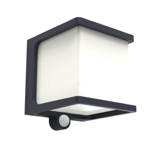 Lutec 6940101125 Doblo LED Nástěnné venkovní světlo | Teplá bílá | Šedá | 7,5W