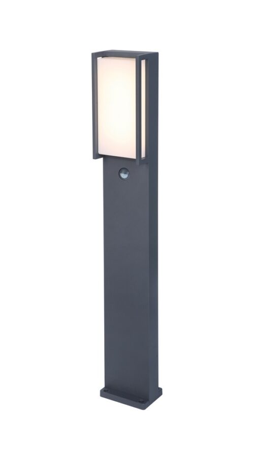 Lutec 7193004118 Qubo LED Zahradní sloupkové světlo | Teplá bílá | Šedá | 17W | 3000 K