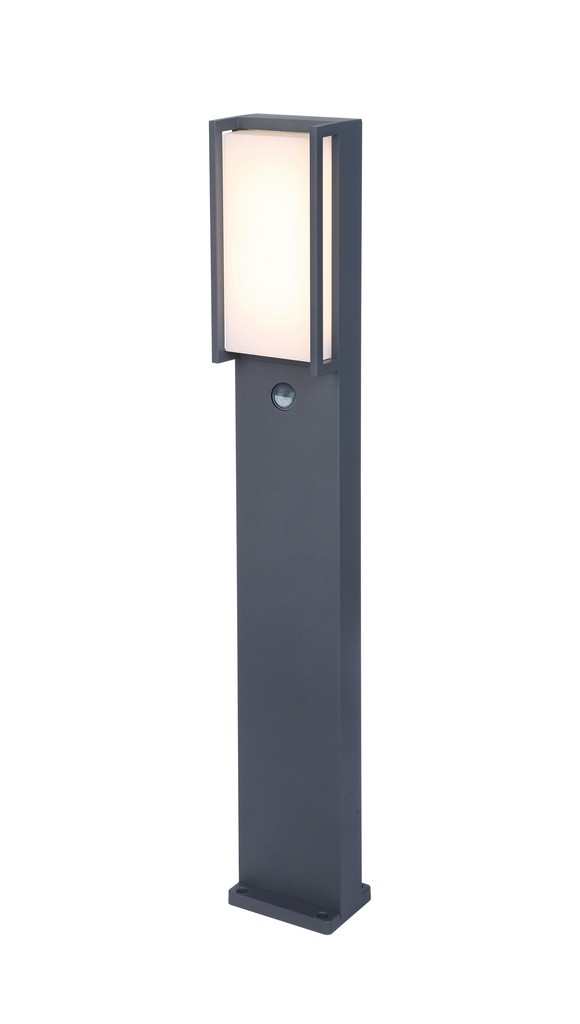 Lutec 7193004118 Qubo LED Zahradní sloupkové světlo | Teplá bílá | Šedá | 17W | 3000 K
