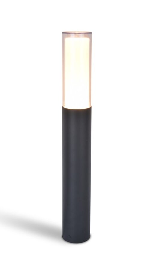 Lutec 7200501118 Dropa LED Zahradní sloupkové světlo | RGB | Variabilní | 9W | Šedá