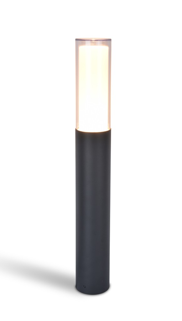 Lutec 7200501118 Dropa LED Zahradní sloupkové světlo | RGB | Variabilní | 9W | Šedá